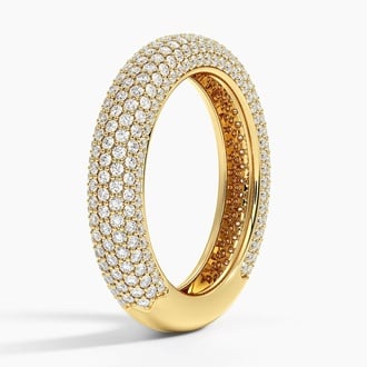 Lab Diamond Tube Ring