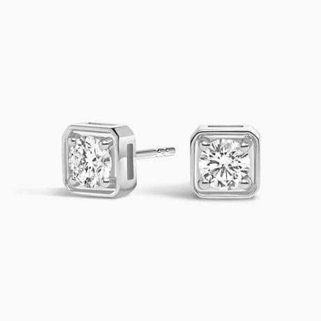 Bezel Prong Lab Diamond Stud Earrings (1 ct. tw.)