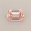 0.50 Ct. Fancy Light Orange Pink Emerald Lab Grown Diamond