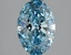 2.18 Ct. Fancy Vivid Blue Oval Lab Grown Diamond
