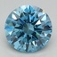 2.13 Ct. Fancy Vivid Blue Round Lab Grown Diamond