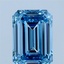 3.03 Ct. Fancy Vivid Blue Emerald Lab Grown Diamond
