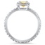 Square Halo Eternity Ring, smallside view