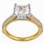 Fancy Diamond Halo with Side Stones, smallside view