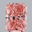 2.07 Ct. Fancy Vivid Pink Radiant Lab Grown Diamond