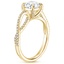 18K Yellow Gold Cascade Diamond Ring, smallside view