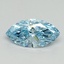 1.08 Ct. Fancy Vivid Blue Marquise Lab Grown Diamond