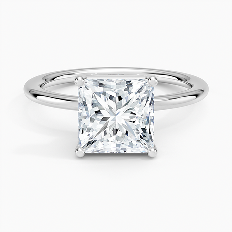 18K White Gold Gwen Perfect Fit Solitaire Ring