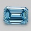 2.74 Ct. Fancy Vivid  Blue Emerald Lab Grown Diamond