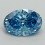 2.09 Ct. Fancy Vivid Blue Oval Lab Grown Diamond