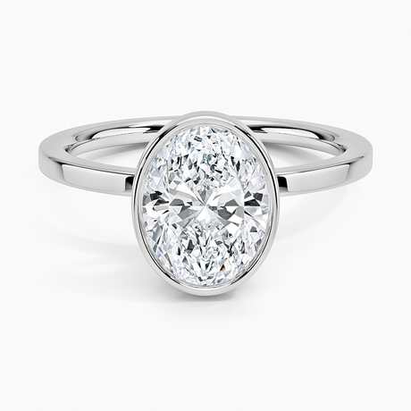 18K White Gold Noemi Bezel Ring