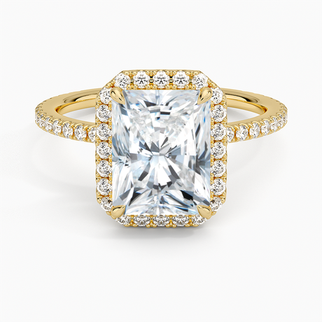 18K Yellow Gold Waverly Halo Diamond Ring (1/2 ct. tw.)