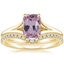 18K Yellow Gold Reverie Ring with Flair Diamond Ring (1/6 ct. tw.)