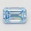 4.04 Ct. Fancy Vivid Blue Emerald Lab Grown Diamond