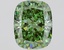 1.80 Ct. Fancy Vivid Green Cushion Lab Grown Diamond