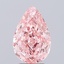 3.02 Ct. Fancy Vivid  Pink Pear Lab Grown Diamond