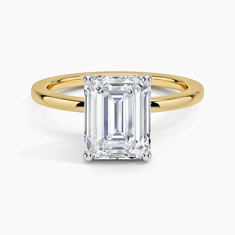 Platinum Mixed Metal Perfect Fit Solitaire Ring