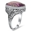 The Odara Ring, smalltop view on a hand