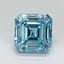 1.01 Ct. Fancy Vivid Malibu Blue Asscher Lab Grown Diamond