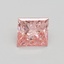 0.90 Ct. Fancy Vivid Pink Princess Lab Grown Diamond