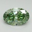 1.51 Ct. Fancy Vivid Pacific Green Oval Lab Grown Diamond