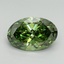 5.03 Ct. Fancy Vivid Green Oval Lab Grown Diamond