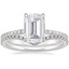 18K White Gold Luxe Viviana Diamond Ring (1/3 ct. tw.) with Flair Diamond Ring