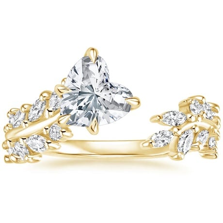 18K Yellow Gold Sweeping Ivy Diamond Bridal Set (1 ct. tw.)
