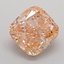 1.87 Ct. Fancy Intense Pinkish Orange Cushion Lab Grown Diamond
