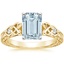 18K Yellow Gold Aberdeen Celtic Diamond Ring, smalltop view