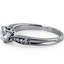 Custom Art Deco Ring, smallside view