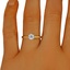 The Majdoleen Ring, smalltop view on a hand