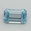 1.05 Ct. Fancy Intense Blue Emerald Lab Grown Diamond