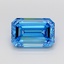 3.01 Ct. Fancy Vivid None Blue Emerald Lab Grown Diamond