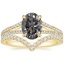 18K Yellow Gold Icon Diamond Ring (1/3 ct. tw.) with Elongated Luxe Flair Diamond Ring
