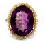 Edwardian Amethyst Cocktail Ring