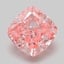 1.53 Ct. Fancy Vivid  Pink Cushion Lab Grown Diamond