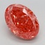 5.30 Ct. Fancy Vivid Pink Oval Lab Grown Diamond