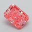 1.00 Ct. Fancy Vivid Pink Radiant Lab Grown Diamond