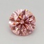 0.50 Ct. Fancy Vivid Pink Round Lab Grown Diamond