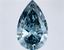 9.07 Ct. Fancy Vivid  Blue Pear Lab Grown Diamond