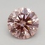 0.76 Ct. Fancy Intense Pink Round Lab Grown Diamond