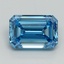 3.05 Ct. Fancy Vivid Blue Emerald Lab Grown Diamond