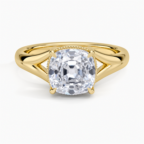 Cora Split Shank Solitaire Ring
