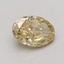 0.81 Ct. Fancy Intense Yellow Oval Lab Grown Diamond