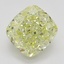 2.41 Ct. Fancy Yellow Cushion Diamond