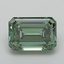 2.92 Ct. Fancy Vivid Green Emerald Lab Grown Diamond