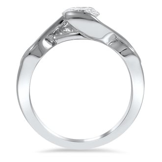Custom Asymmetric Modern Diamond Ring
