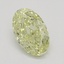0.51 Ct. Fancy Light Yellow Oval Diamond