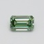 0.51 Ct. Fancy Intense Pacific Green Emerald Lab Grown Diamond